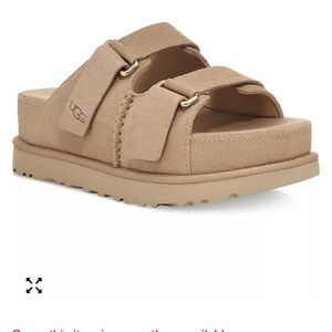 UGG Women's Beige Slide Sandals